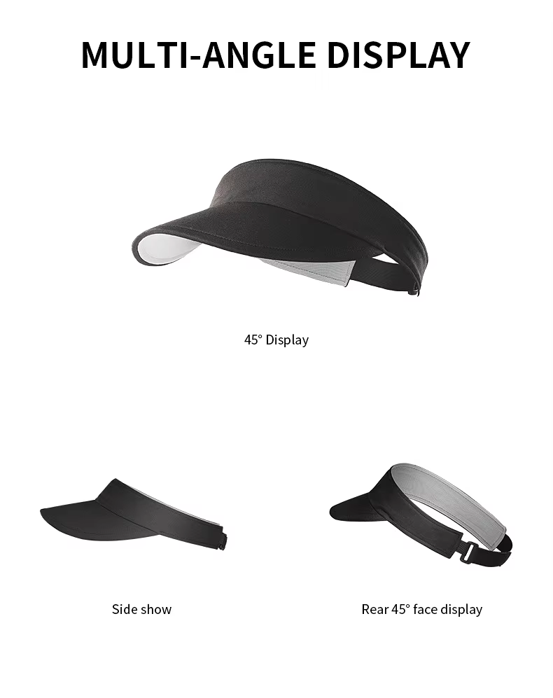 wholesale multiple Color outdoor visor caps in stock unisex chapeau sun hat