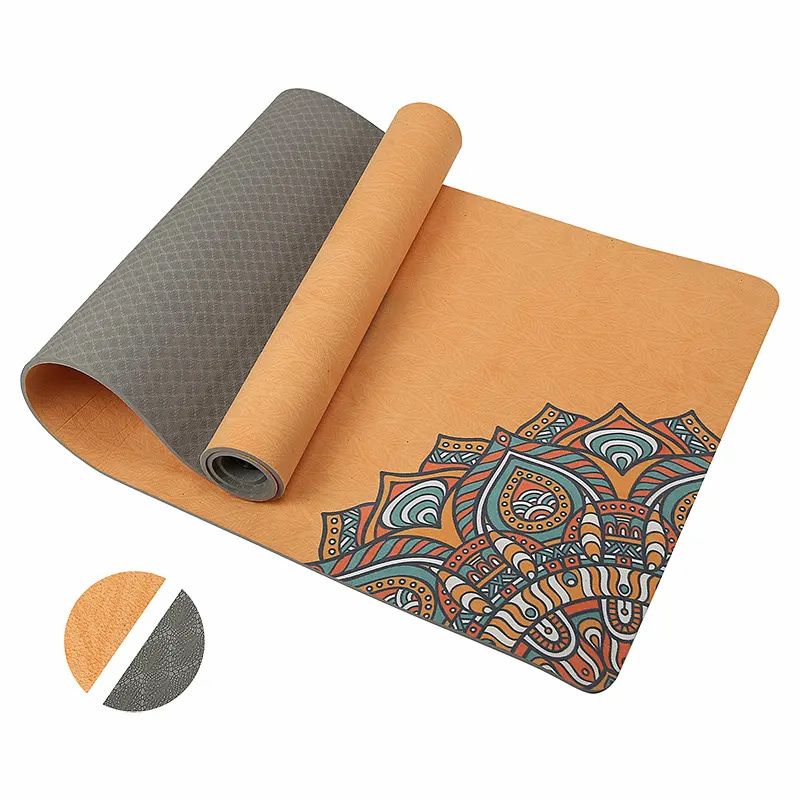 Costum Pattern Suede TPE Yoga Mat