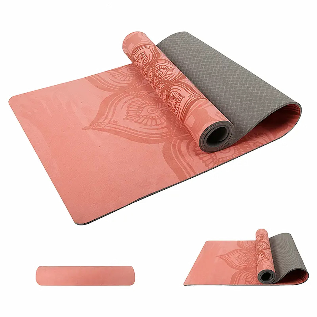 Custom Logo Custom Color  Suede TPE Yoga Mat